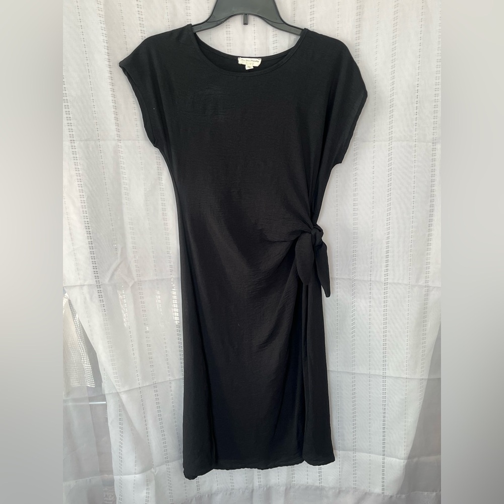 See You Monday Black Midi Dress Size Small EUC
